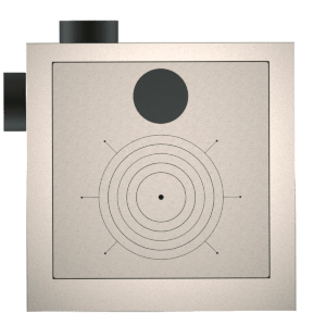 dettaglio Flera rökgasutgångar i mitten + till vänster