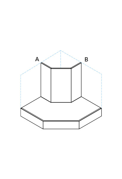 Corner 850x850 in the flat version