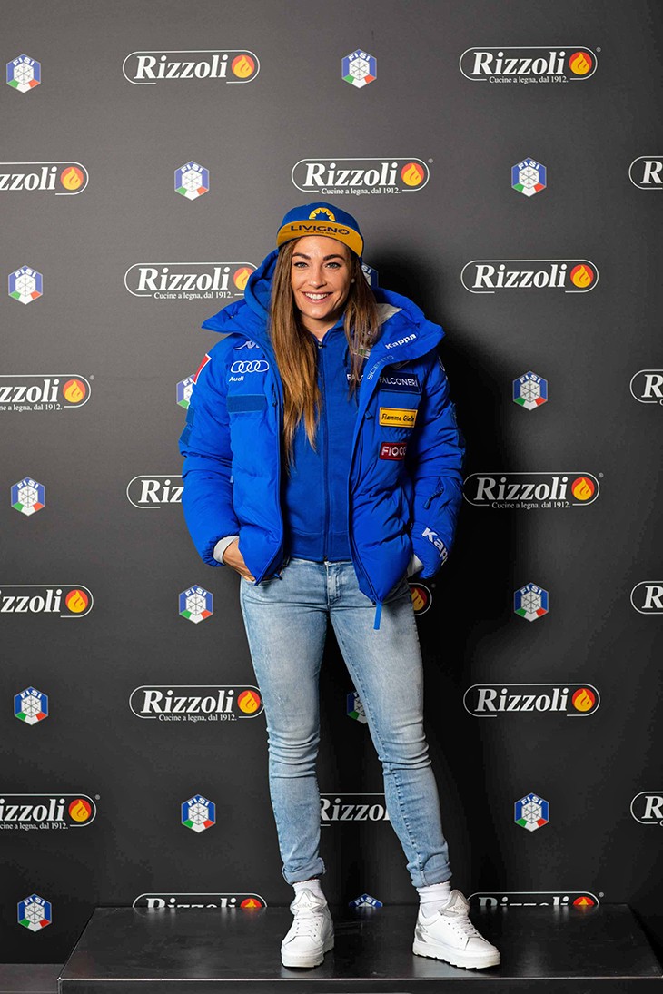 Rizzoli und Dorothea Wierer. Gemeinsam im Zeichen des Sports. 