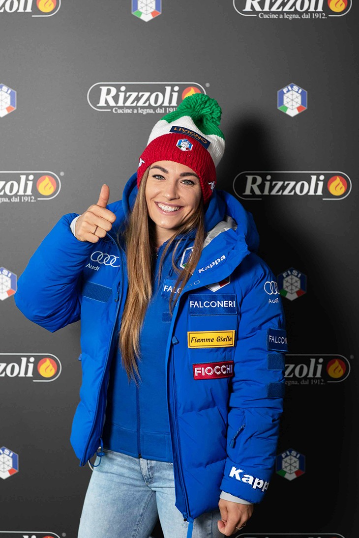 Rizzoli und Dorothea Wierer. Gemeinsam im Zeichen des Sports. 