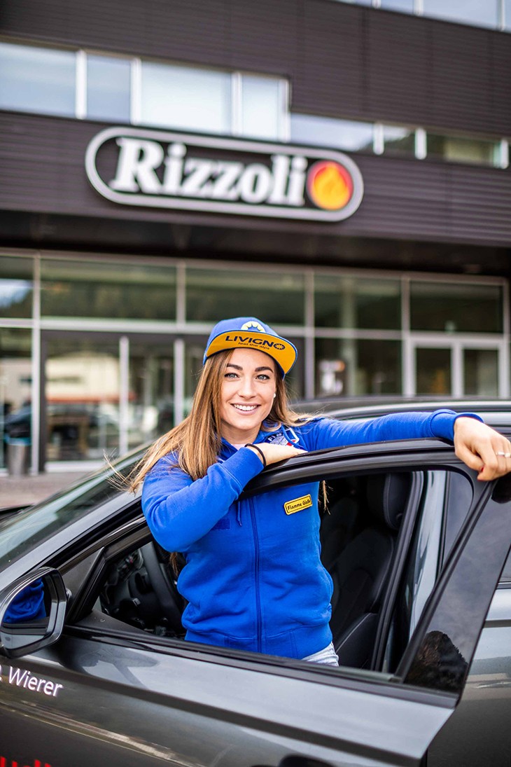 Rizzoli und Dorothea Wierer. Gemeinsam im Zeichen des Sports. 