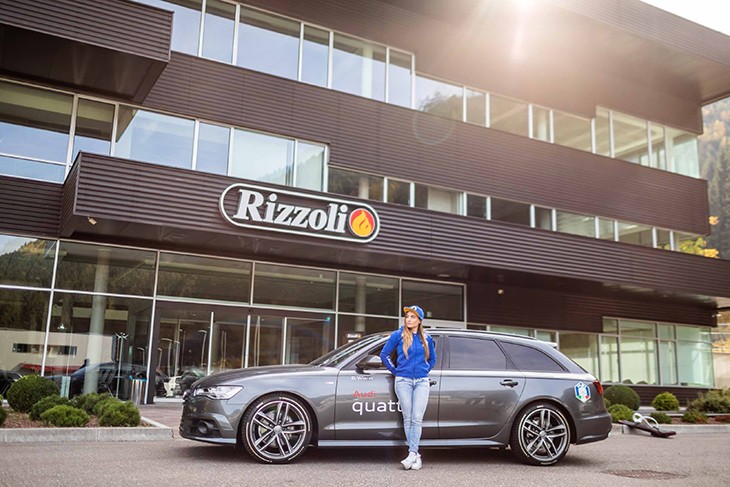 Rizzoli und Dorothea Wierer. Gemeinsam im Zeichen des Sports. 