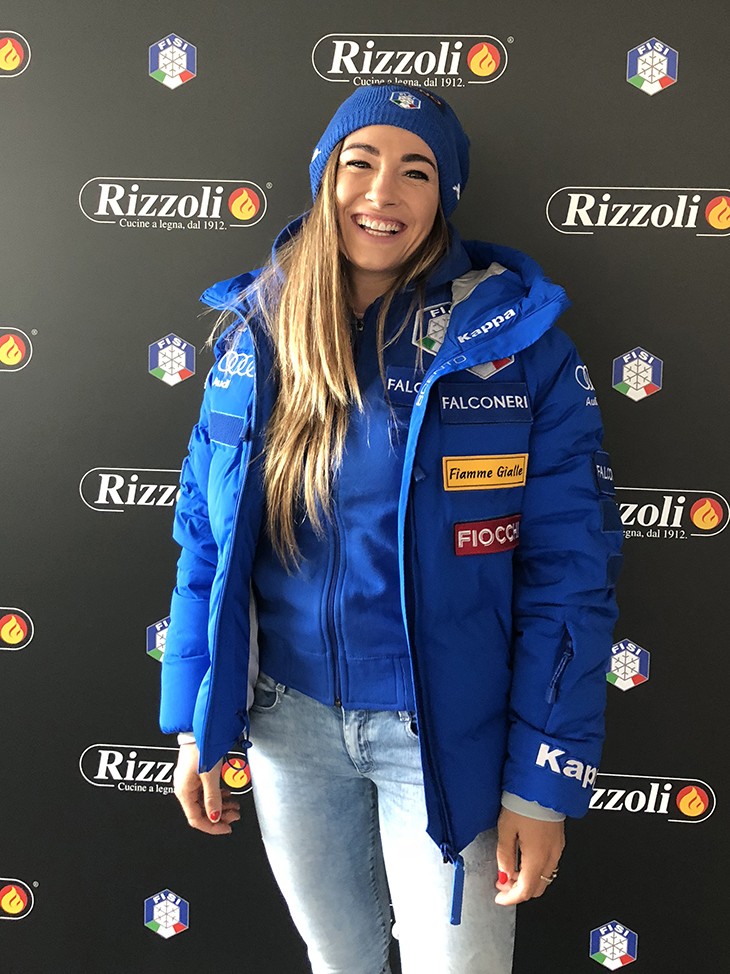 Rizzoli und Dorothea Wierer. Gemeinsam im Zeichen des Sports. 