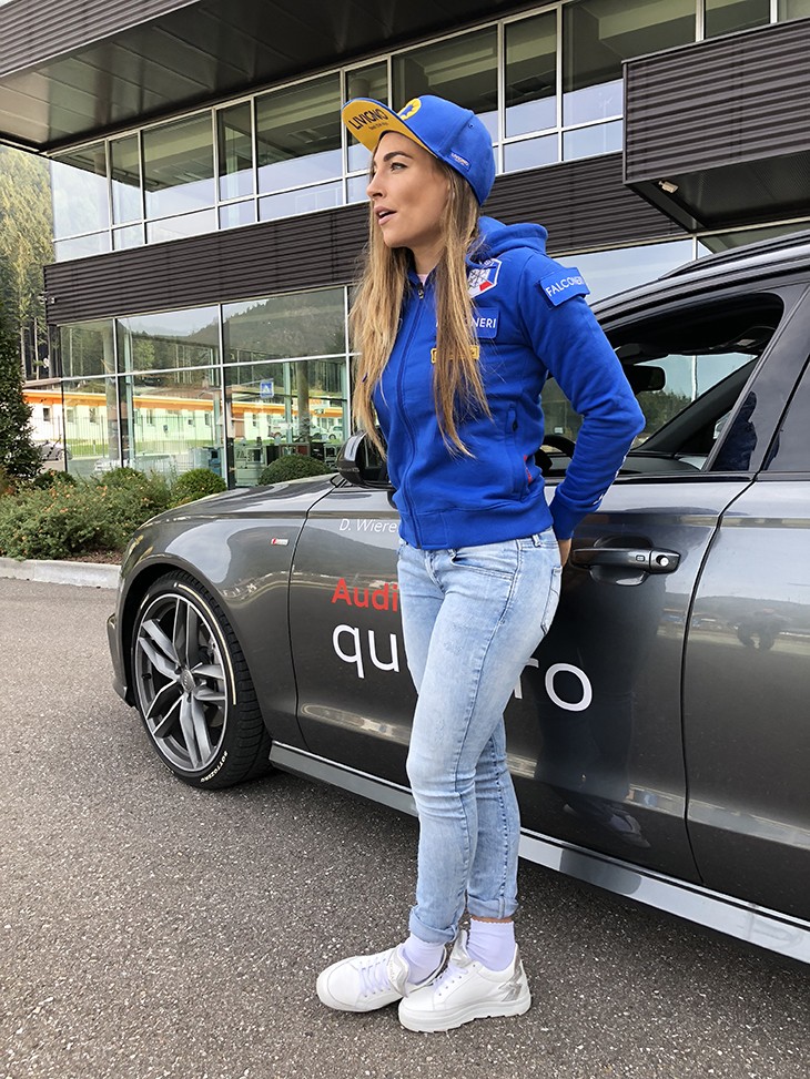 Rizzoli und Dorothea Wierer. Gemeinsam im Zeichen des Sports. 