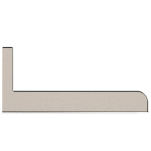 dettaglio Half bullnose with riser