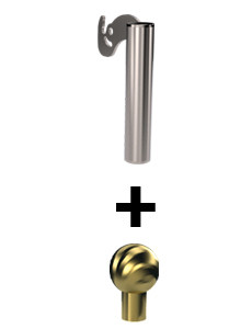dettaglio + Brass knob